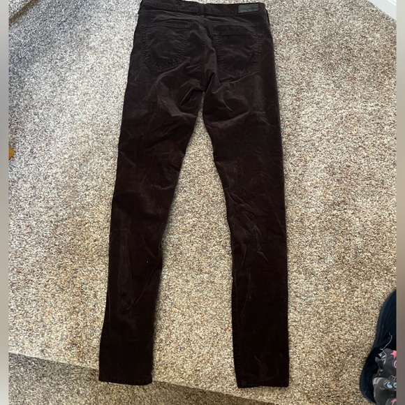 EUC - Adriano Goldschmied AG - Brown 'velvet' The Legging Super Skinny Size 27R - Picture 2 of 5